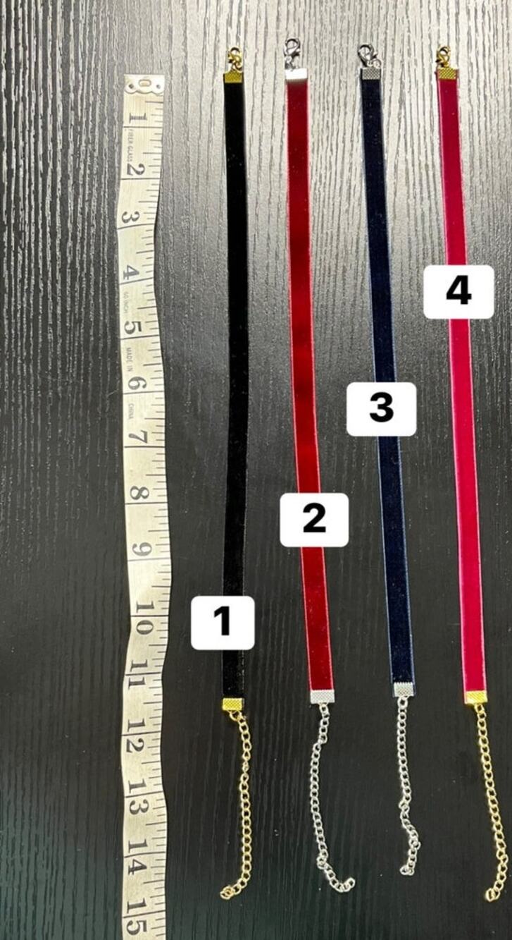 Classic Minimalist Velvet Choker Necklace-Choose Your Ribbon & Metal Color